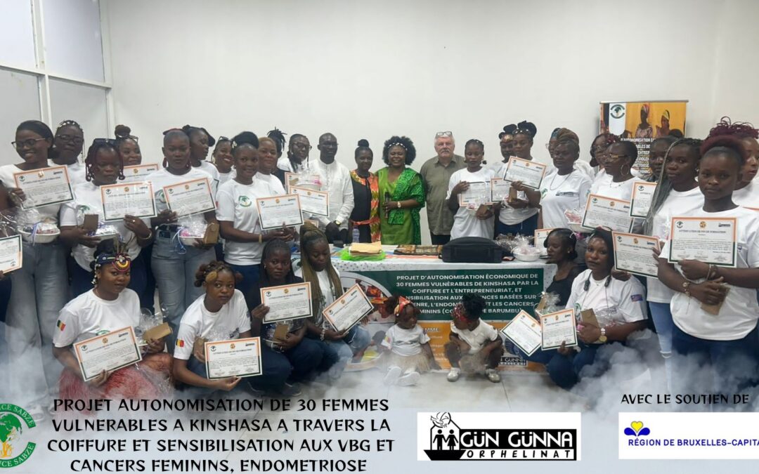 Kinshasa : l’Alliance SABZE ASBL renforce l’autonomisation économique et sociale de 37 femmes vulnérables (2026)
